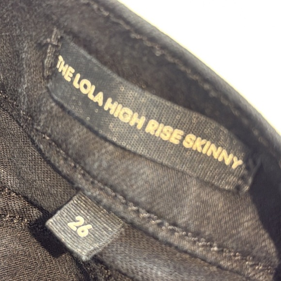 Denim Forum The Lola High Rise Skinny Black Size 26 - Picture 7 of 11